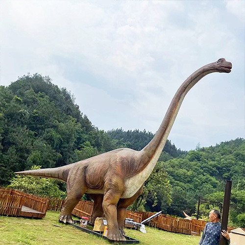 Outdoor Amusement Equipment Animatronic Dino Long Neck Brachiosaurus