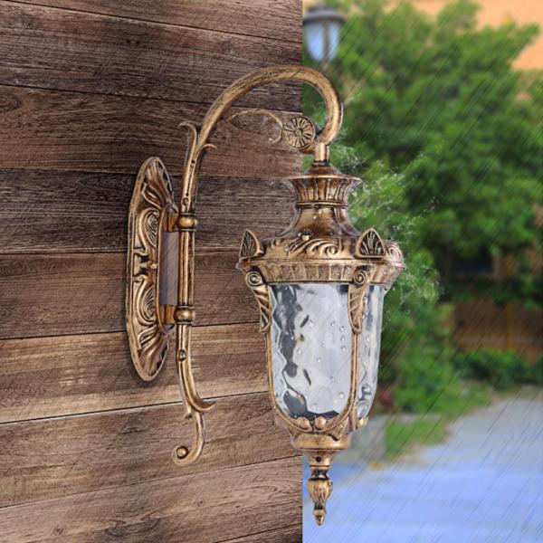 200W Luxury Led Wall Light Outdoor Waterproof IP65 Aluminum Imitation Copper