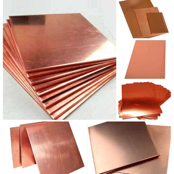 ASTM AISI Pure Red Copper Plate Sheet 0.5mm 0.8mm 1mm