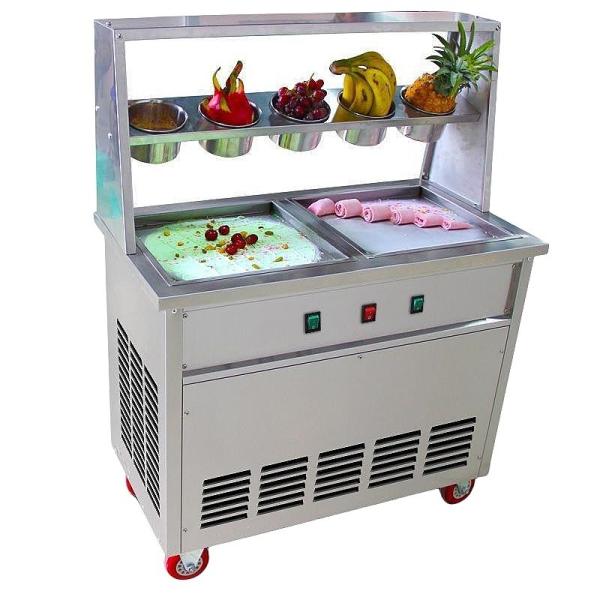 Fruit Yoghurt Ice Cream Maker Fried Ice Cream Roll Machine with 220v/50HZ Frequency