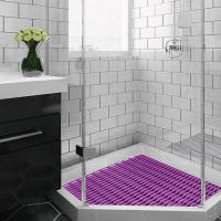 Do banheiro tubular oco do coxim do PVC anti assoalho escorregadio Mat For Elderly 1.2CM
