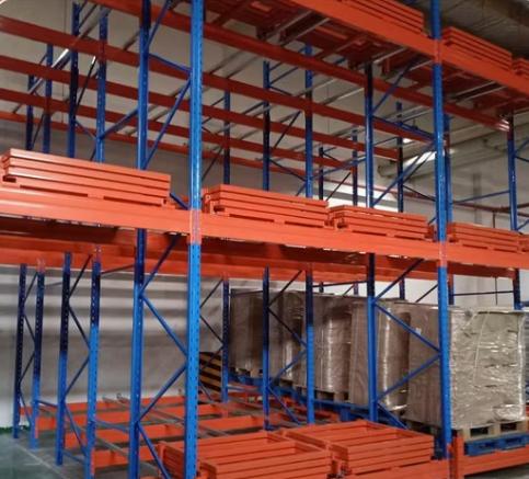 LIFO Storage Push Back Racking , Powder Coating High Density Warehouse Racking