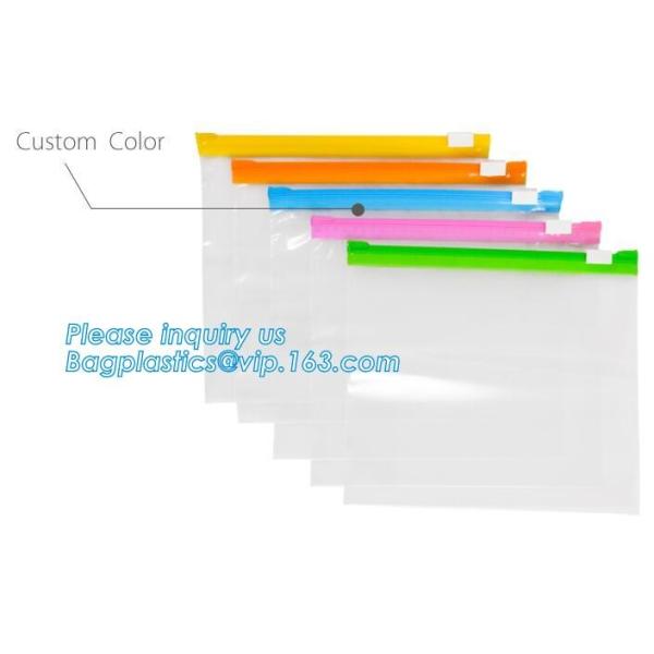 Slider Freezer Custom Transparent LDPE Plastic Waterproof Zip lockk Storage Bag, Slider zipper clear plastic PE POLY water