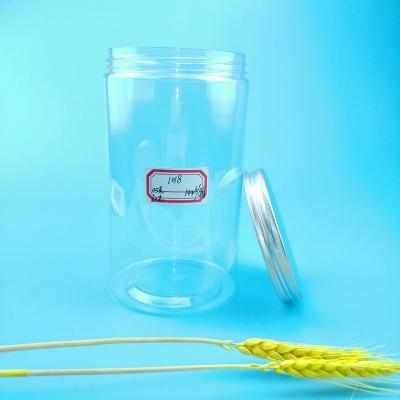 frascos plásticos selados transparentes do alimento 1200ml para a especiaria