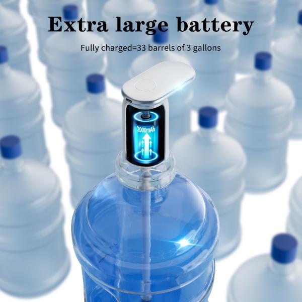 2025 New Arrival 3 Gallon Electric Drinking Portable Water Dispenser Universal USB Charging Water Bottle Pump