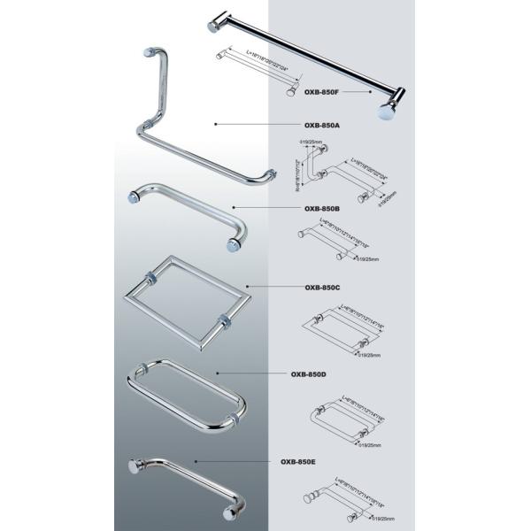 Frameless одиночная закаленная стеклянная дверь SS прикрепляет на петлях двери ливня качания ясные стеклянные