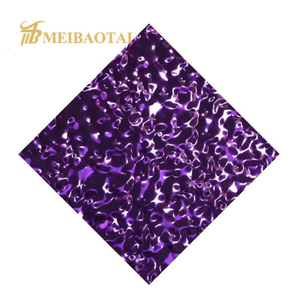 Стена украшения листа нержавеющей стали пульсации воды цвета PVC покрывая