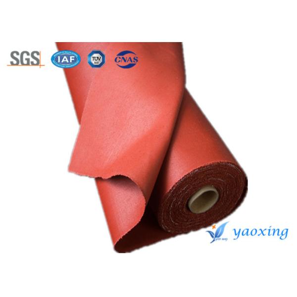 Red Welding Curtain Silicone Coated Glass Cloth Fireproof And Waterproof