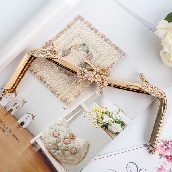 Engaged Gift Unique Metal Purse Clutch Frames 20.8cm*7.5cm