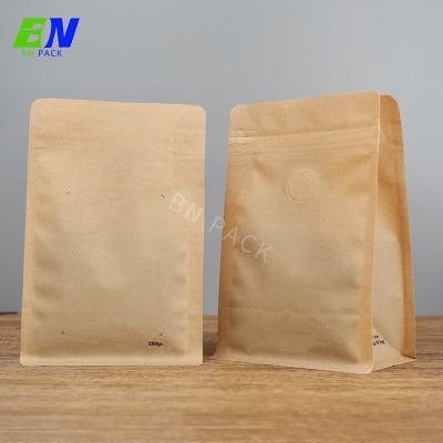 Laminated Pe Recyclable Food Bags Flat Bottom With Pocket Zipper