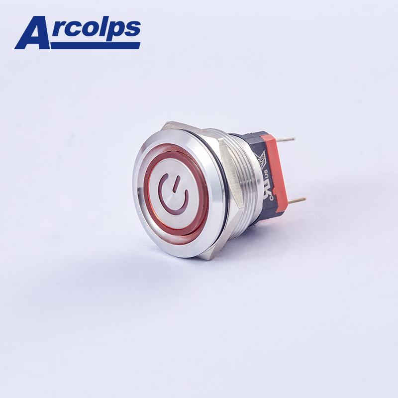 Arcolps 22mm Momentary Push Button Switch 10A Max. Current 250V Max.