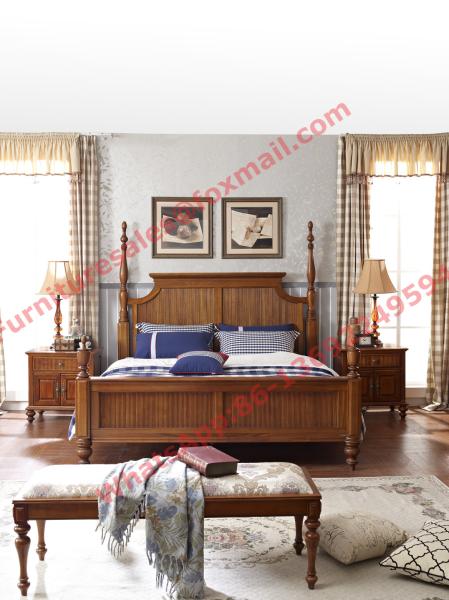 Louis-Philippe de France Style King Bed with Wardrobe in Bedroom Furniture sets
