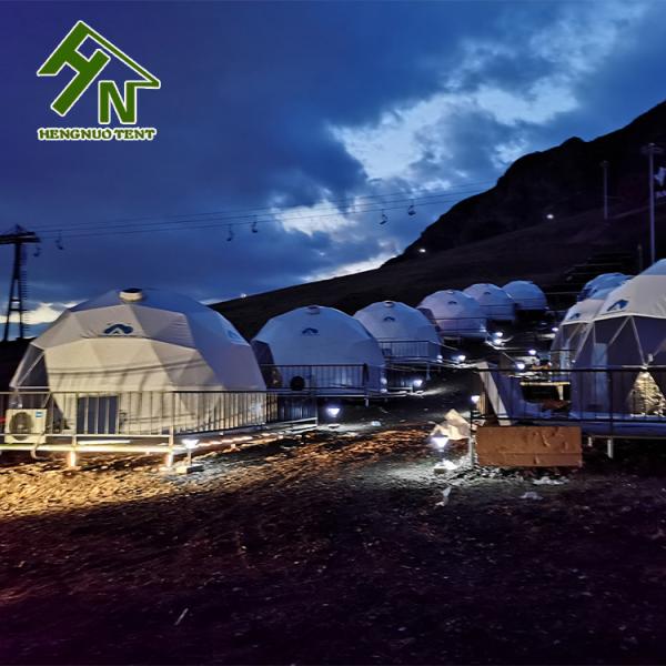 European Waterproof Four Seasons Geodesic Camping Tent Dome Structure For Resorts