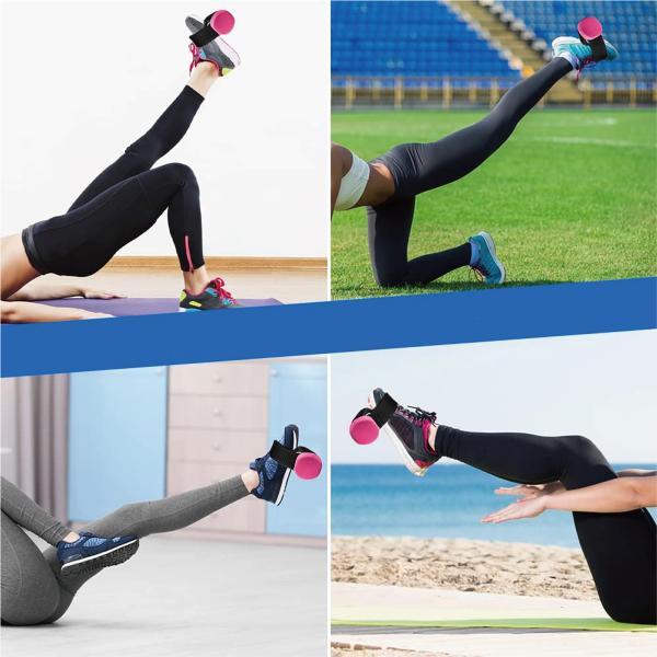 Adjustable Weight Ankle Strap for Shin Training Leg Curl Lift Stretch and Exercise Black