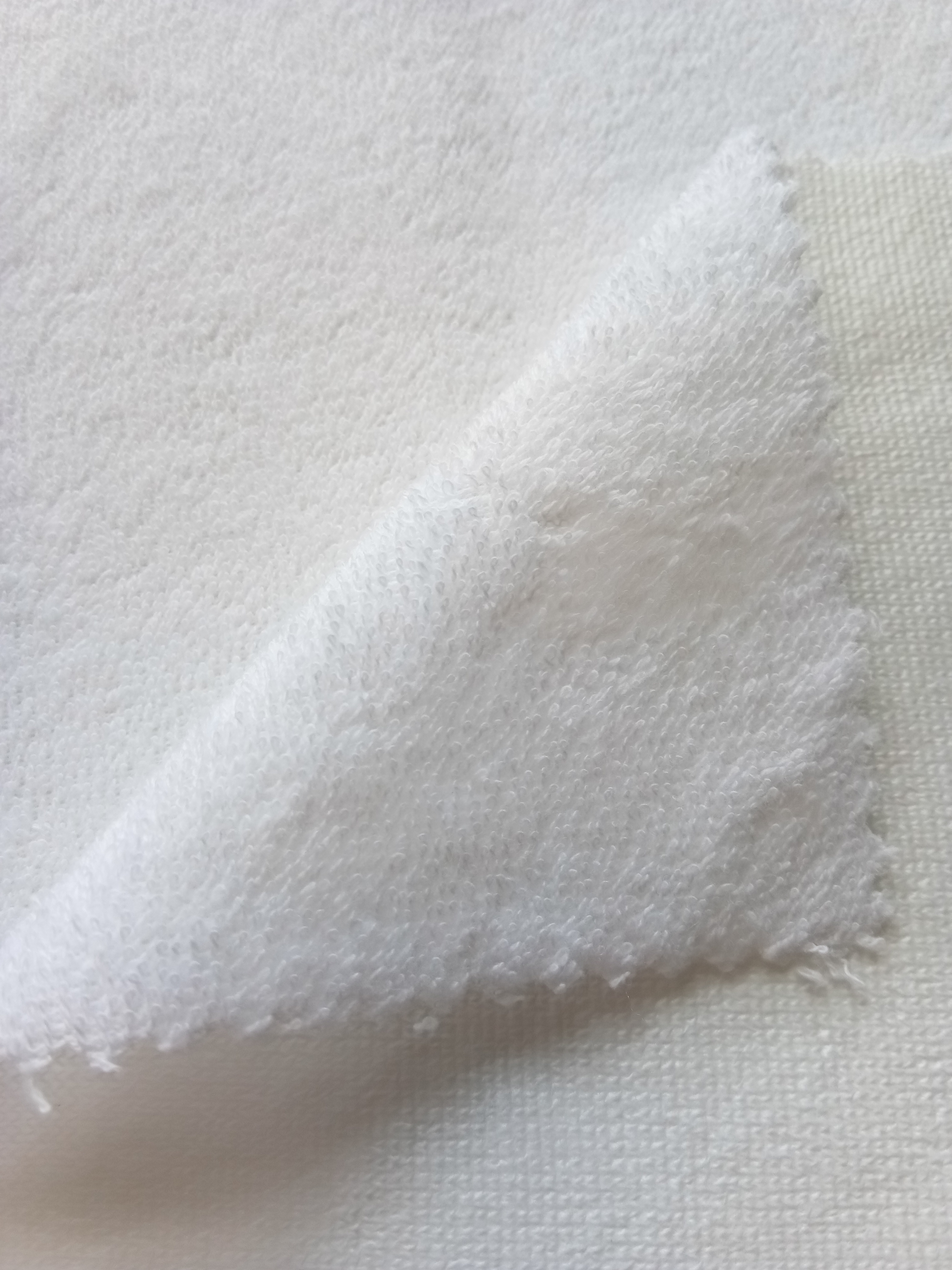 TPU Membrane Waterproof Terry Cloth Fabric Soft Absorbent  French Terry Cotton