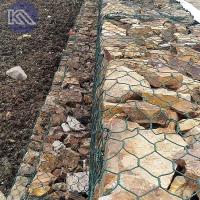 Paroi de panier en gabion hexagonal en gabion galvanisé revêtu en PVC pour la conservation de l'eau et les projets écologiques