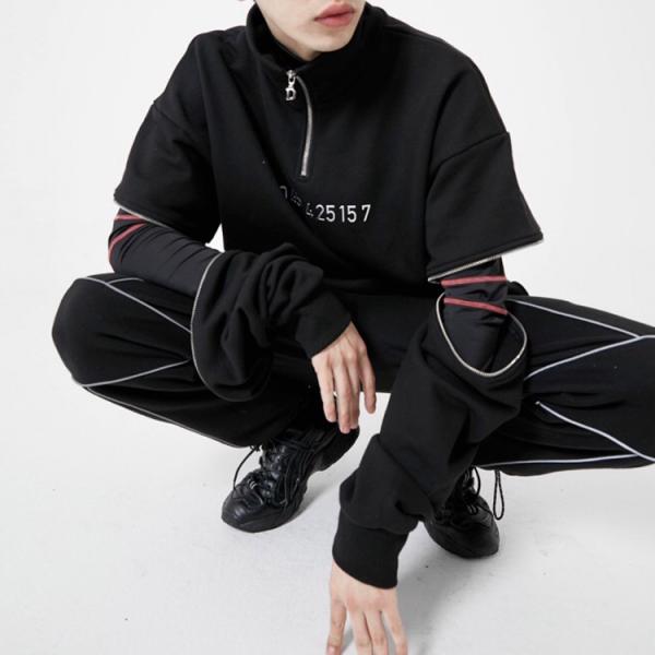 Fashion Loose Mens Tracksuit Set Sport Sweatsuit Custom Design OEM ODM service