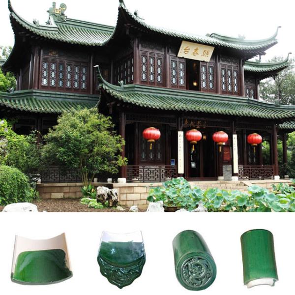 Celadon Oriental telhados resistentes ao congelamento e degelo SGS artesanal