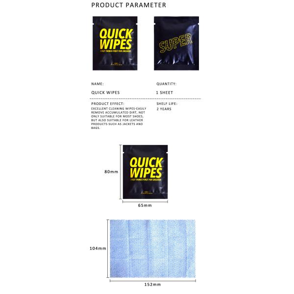 Изготовленные на заказ одноразовые портативные салфетки для кроссовок, салфетки для чистки обуви, 30 шт.