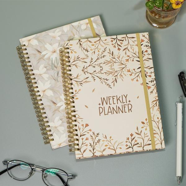 Black Spiral Hardcover Notebook Lined Ruling No Pocket Black Cover