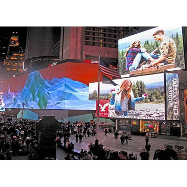 P10 SMD Module Size 320X320mm Full Color 6500 Nits Outdoor Fixed Advertising Screen