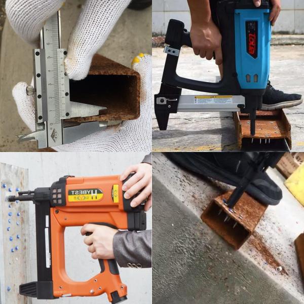 Gas Actuated Nailer Fastening Pins with Galvanized Hardened Steel Concrete Nails