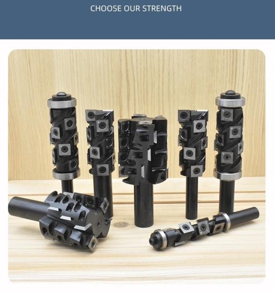 Double Bearings TiAIN Wood Router Bit Wood Spiral Flush Trim Router Bit