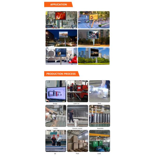 Easy installation 8000nits IP65 p6 steel led billboard outdoor advertising