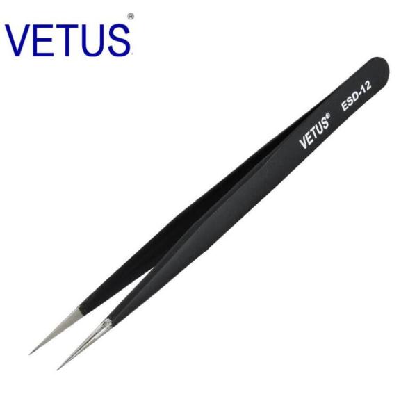 Safe Precision ESD Esd Plastic Tweezers AISI 302 Material Length 110 - 140mm