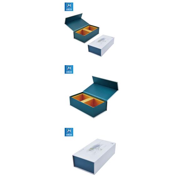 Tea Packing 1200gsm Debossing Magnetic Closure Gift Boxes