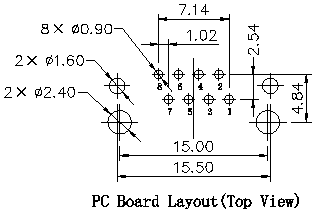 Cuerpo de ángulo recto blindado del cortocircuito del metal SY013-8-1 RJ45 de Jack modular del teléfono RJ45