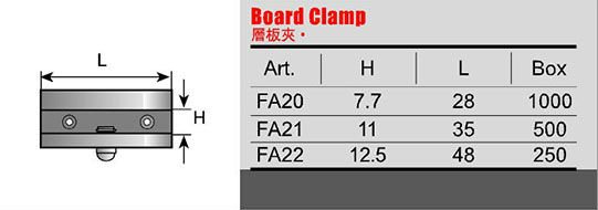 Kitchen Furniture Hardware Wall Mount Glass Shelf Support Bracket Clamp Clip 12.5*48mm