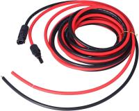 Material de isolamento TPE Cable de extensão de painel solar preto 105°C Temperatura nominal