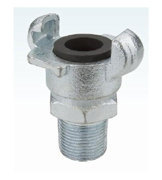 Carbon steel Air Hose Coupling male thread NBR Gasket , Universal Air Hose Fittings