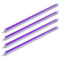 Luzes de tubo LED UV de cobertura clara com 365nm, 395nm 120cm 20W SMD 2835 LED Chip 5000 Vida útil