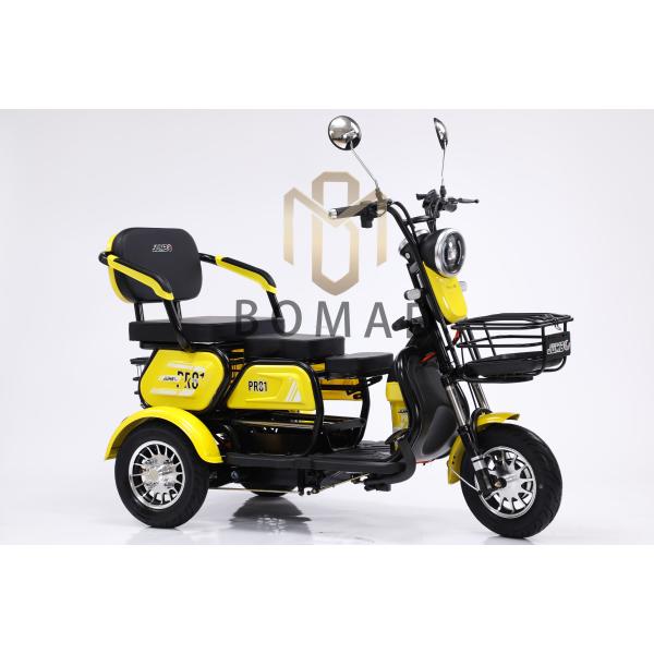 Open Body Type Electric Tricycle 3 Wheel Motorcycle for Adult Transportation