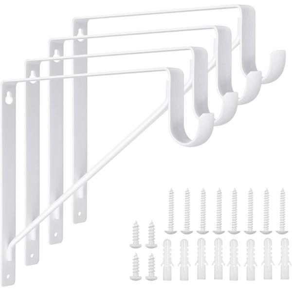 Черно-белый тяжеловесный шкаф полка Стерженьные скобки Образец Предлагаемые стенные полки