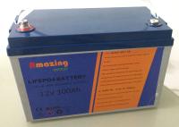 La batería 12V 100Ah 3000 del fosfato del hierro del litio de MSDS 1280Wh completa un ciclo