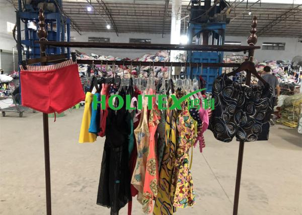 Clean Used Summer Clothes Swimming Wear Japanese Style Polyester Material For Africa