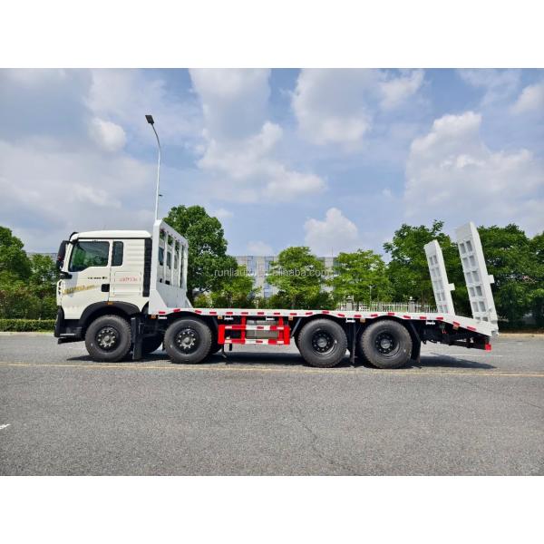 Camión de remolque de servicio pesado HOWO 8X4 de 30 toneladas, camión de remolque de plataforma
