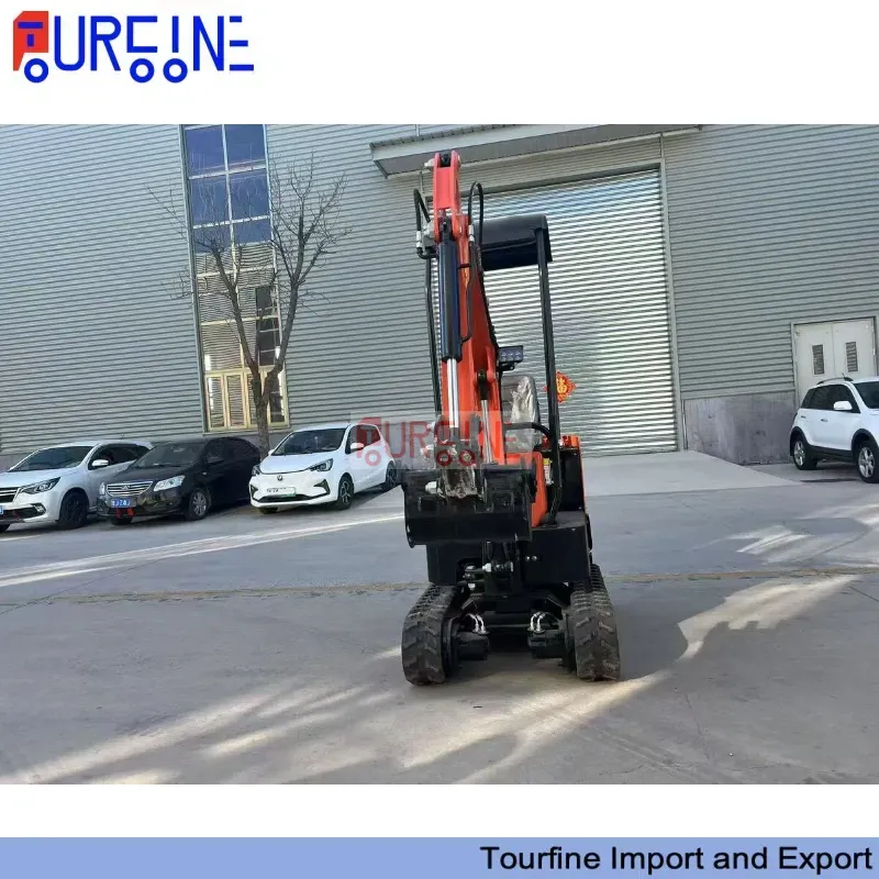 1 Ton 0.017cbm Mini Excavator Machine with Retractable Tracks for Construction