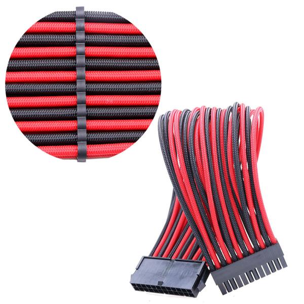 New 8Pin PCI-E Male to Dual 8(6+2)-Pin+6Pin PCI-E Power Extension Cable -Red
