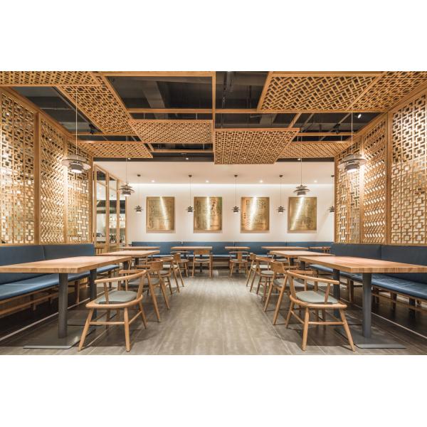 Commercial Solid Wood Restaurant Table And Chair Sets Dining Furniture