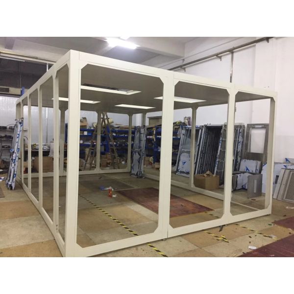 Class 1000  Organic Glass Wall Material Module Cleanroom For laboratory cleanroom