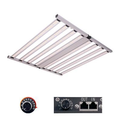 Dimmable 8 Bar LED Commercial 800W Grow Light Plein spectre Serre pour plantes d'intérieur