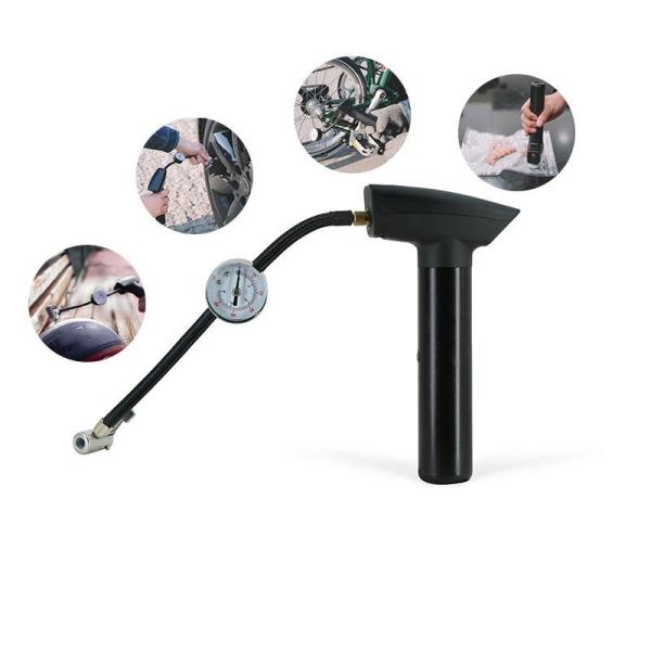 Incluído o manômetro para automóveis e bicicletas elétricas com bomba portátil de compressor de ar