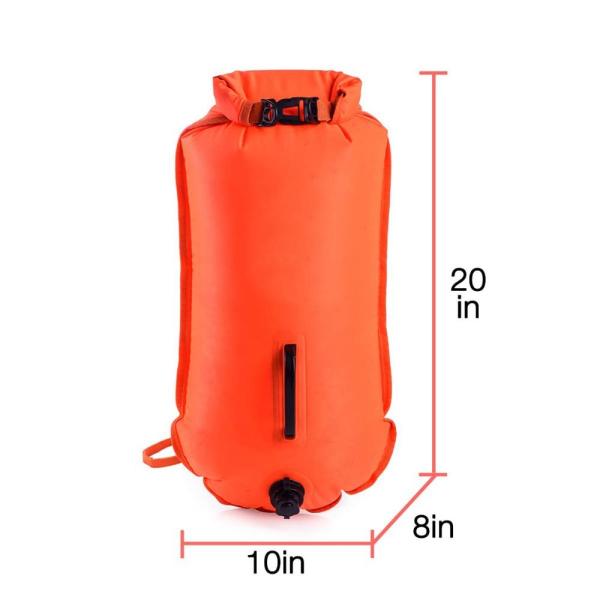 PVC Swim Buoy Safety Float Air Bag Tow Float Swimming Inflatable Flotation Bag 37*72cm High-frequency PE Bag S90046 13KG