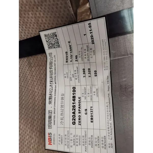 0.5-3mm Thick 1200-1250mm Wide SGCC DX51D Galvanized Coil Sheet GI Metal Coil for Cold Rolled Applications