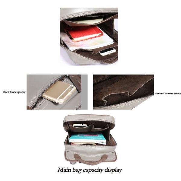 Сумка ноутбука 15,6 дюймов Cowhide людей кожаная для деловых поездок