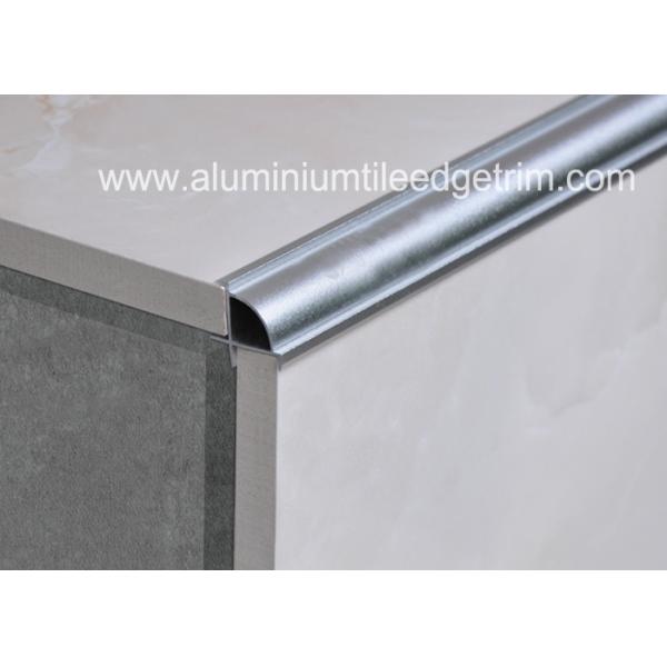 Round Edge Aluminium Tile Outside Corner Trim Profile Different Colors